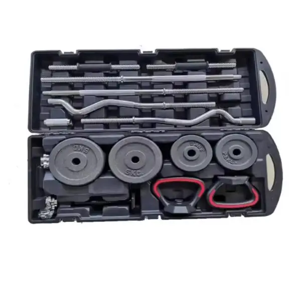 58KG Adjustable Dumbbell and Barbell Set with Case
