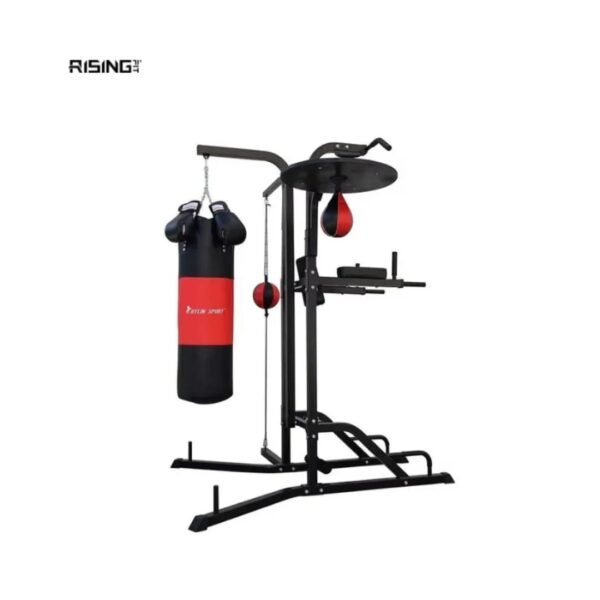 4-in-1 Boxing Stand Kenya: Heavy Bag, Speed Bag & Dip Station