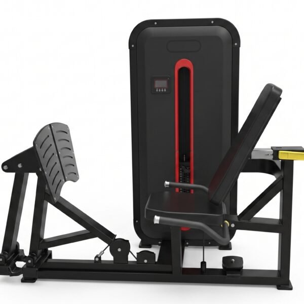 Merc Pro-Series Commercial Seated Leg Press Machine - Black & Red